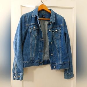 Dark Wash Denim/Jean Jacket by GAP. Size Medium